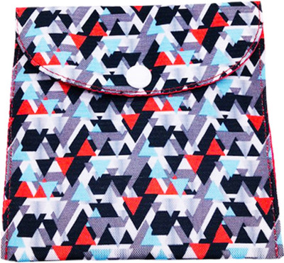 

Meher Collection Cosmetic Pouch(Multicolor, Red), Mosaic print;red lining