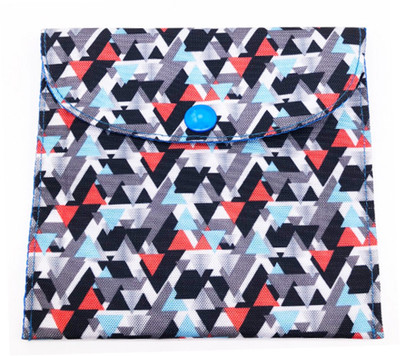 

Meher Collection Cosmetic Pouch(Multicolor, Blue), Dark blue lining;mosaic print