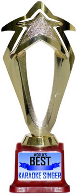 TheFlauntStore WORLDS BEST karaoke SINGER 1 Trophy(M) available at flipkart for Rs.349