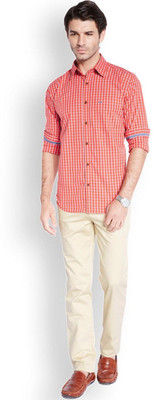 

Park Avenue Slim Fit Men's Beige Trousers