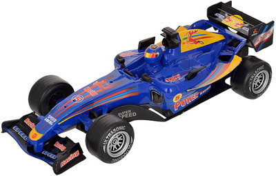 

TALKING GANESHA F1 Fricton Die Cast 1:18 Scale Car with lights & sound of an actual F1 car (blue)(Blue)