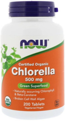 

Now Foods Certified Organic Chlorella(200 No)