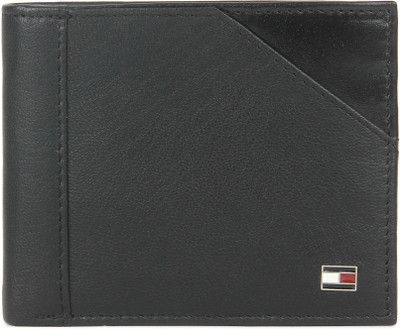 

Tommy Hilfiger Men Black Genuine Leather Wallet(4 Card Slots)