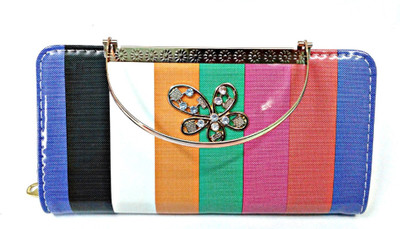 

Bidgap Women Multicolor Artificial Leather Wallet(4 Card Slots), Multi color