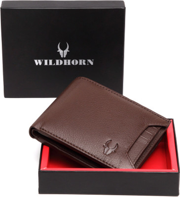 

WildHorn Men Formal Brown Genuine Leather Wallet(7 Card Slots)