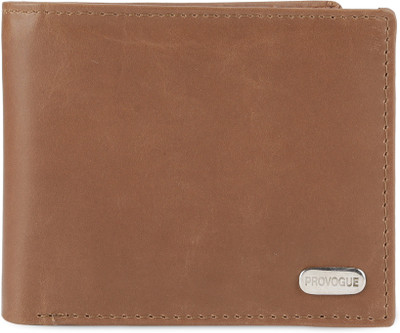 

Provogue Men Brown Genuine Leather Wallet(6 Card Slots), Tan;maroon