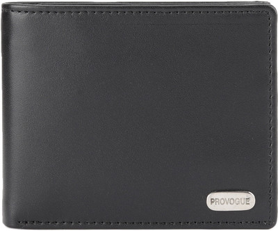 

Provogue Men Black Genuine Leather Wallet(6 Card Slots)