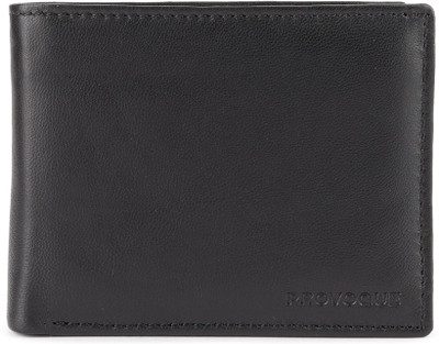 

Provogue Men Black Genuine Leather Wallet(6 Card Slots)