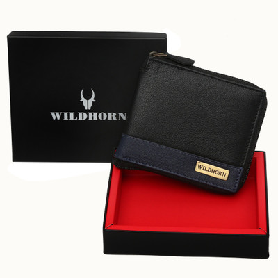 

WildHorn Men Black Genuine Leather Wallet(7 Card Slots)