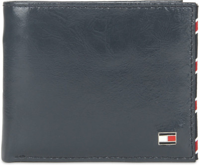 

Tommy Hilfiger Men Blue Genuine Leather Wallet(4 Card Slots), Navy