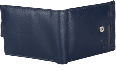 

WildHorn Men Blue Genuine Leather Wallet(6 Card Slots)