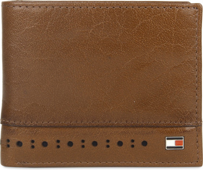 

Tommy Hilfiger Men Tan Genuine Leather Wallet(4 Card Slots), D.tan