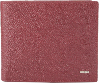 

Woodland Men Maroon Genuine Leather Wallet(16 Card Slots), Red