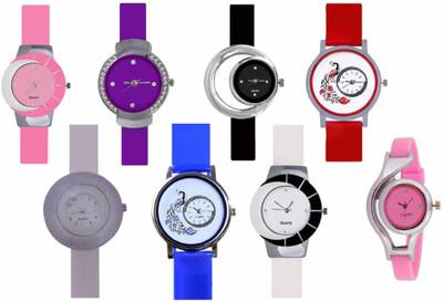 

SIMONE Latest collation beautiful and fancy COMBO OF 8 for women Watch - For Men & Women