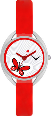 FASHION POOL VALENTIME LADIES OVAL SHAPED STAINLESS STEEL DIAL PERFECT RED COLOR COMBINATION MOST STUNNING FESTIVAL SPECIAL PROFESSIONAL & PARTY WEAR WATCH Watch - For Girls available at flipkart for Rs.179