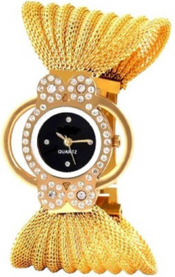 

Varni Retail Bracelet Style Diamond Black Dial Designer Girls Wrist Watch For Women Watch - For Girls