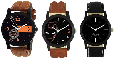 

AKAG SIMPLE & SOBBER CLASSIC CRYSTAL Leather Strap GOOD LOOKS Watch - For Men