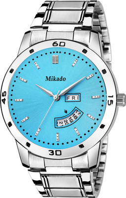

Mikado Sky Blue dial Day And Date Functional watch for Men's and Boy's Watch - For Men