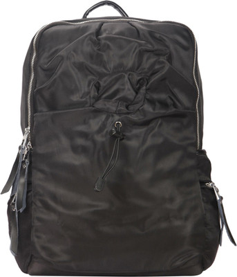 

Bagkok Black PU Backpack 5 L Backpack(Black)