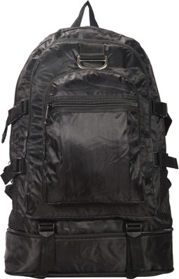 

Bagkok Black PU Backpack 5 L Backpack(Black)