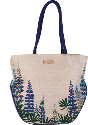 

Ecotara Jute Bag Shoulder Bag(Blue, 5 L)