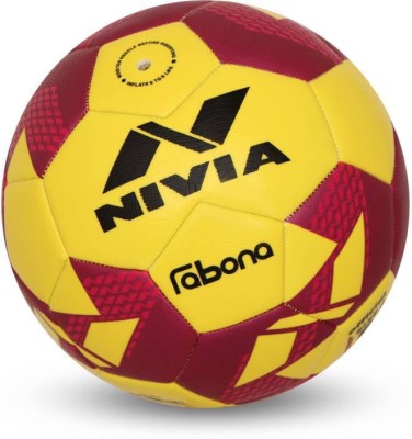 

Nivia FOOTBALL 13 Football - Size: (Pack of 1, Yellow, Red, Multicolor