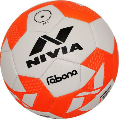 

Nivia FOOTBALL 14 Football - Size: (Pack of 1, White, Orange, Multicolor