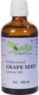

Kalp Grapeseed oil -100% Natural Moisturizer & Antioxidant For Skin, Hair & Nails Presence Of Vitamins E, C & D(100 ml)
