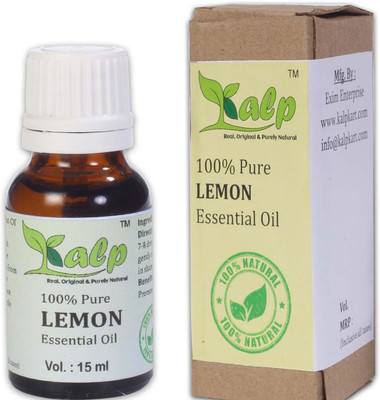 

Kalp Lemon Oil-100%Pure , Therpeutic grade , Steam Distilled , Natural Enriched In Vitamin C & Natural Antioxidants(15 ml)