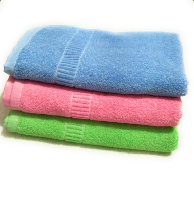 Cotton colors Terry Cotton 400 GSM Bath Towel Set(Pack of 3)