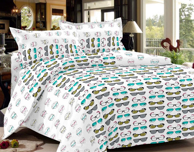

Shivaay Fashion 200 TC Cotton Double Printed Bedsheet(Pack of 1, Multicolor)