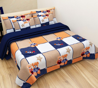 

Shivaay Fashion 200 TC Cotton Double Printed Bedsheet(Pack of 1, Multicolor)