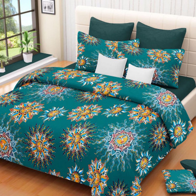

Shivaay Fashion 200 TC Cotton Double Printed Bedsheet(Pack of 1, Multicolor)
