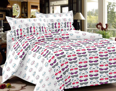 

Shivaay Fashion 200 TC Cotton Double Printed Bedsheet(Pack of 1, Multicolor)