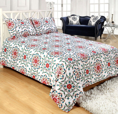 

Shivaay Fashion 200 TC Cotton Double Printed Bedsheet(Pack of 1, Multicolor)
