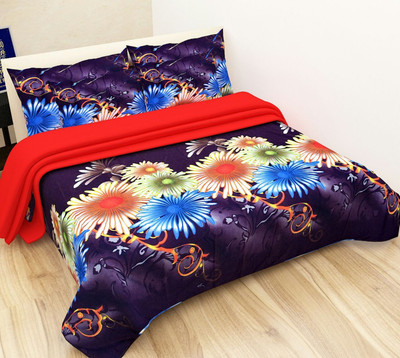 

Shivaay Fashion 200 TC Cotton Double Printed Bedsheet(Pack of 1, Multicolor)