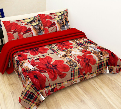 

Shivaay Fashion 200 TC Cotton Double Printed Bedsheet(Pack of 1, Multicolor)