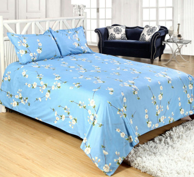 Shivaay Fashion 200 TC Cotton Double Printed Bedsheet(Pack of 1, Multicolor)