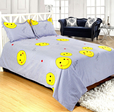 

Shivaay Fashion 200 TC Cotton Double Printed Bedsheet(Pack of 1, Multicolor)