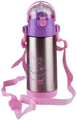 

Kitchen India ™ Monet Modish 350 ml Sipper(Pack of 1, Silver), Pink