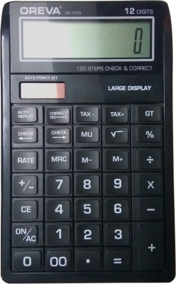 

Oreva OR1500 Basic Calculator(12 Digit), Black