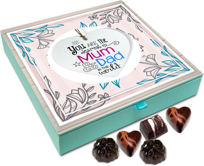 

Chocholik Gift Box - Dearest Mum Dad in the World Chocolate Box - 9pc Truffles(108 g)