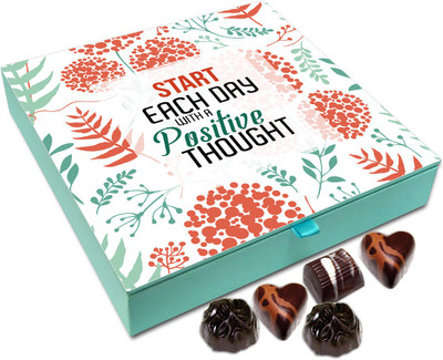 

Chocholik Gift Box - Start Each day With A Positive Thought Chocolate Box - 9pc Truffles(108 g)