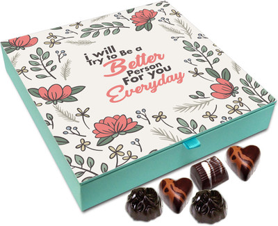 

Chocholik Gift Box - I Will Try To Be A Better Person for You Everyday Chocolate Box - 9pc Truffles(108 g)
