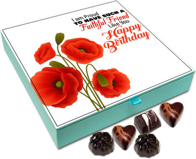 

Chocholik Gift Box - I Am Proud To Have A Faithful Friend Like You Chocolate Box - 9pc Truffles(108 g)