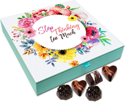 

Chocholik Gift Box - Stop Thinking Too Much Chocolate Box - 9pc Truffles(108 g)