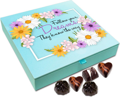 

Chocholik Gift Box - Follow Your Dreams They Know the Way Chocolate Box - 9pc Truffles(108 g)