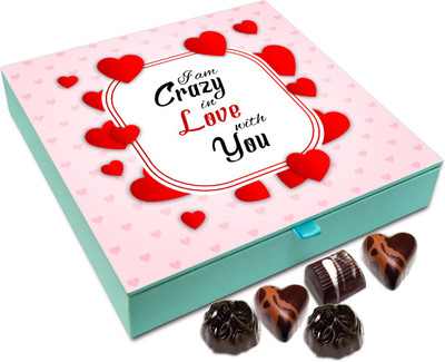 

Chocholik Gift Box - I Am Crazy In Love With You Chocolate Box - 9pc Truffles(108 g)
