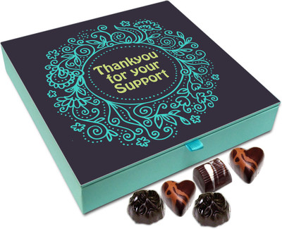 

Chocholik Gift Box - Thanks For Your Support Chocolate Box - 9pc Truffles(108 g)