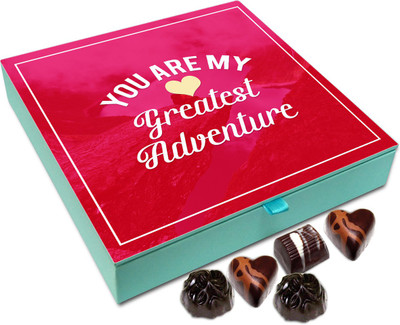 

Chocholik Gift Box - You Are My Greatest Adventure Chocolate Box - 9pc Truffles(108 g)